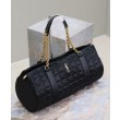 YSL Saint Laurent Gloria Nylon Trapuntato Nero