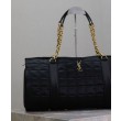 YSL Saint Laurent Gloria Nylon Trapuntato Nero