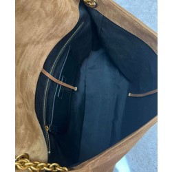 YSL Saint Laurent Grande Jamie 4.3 In Pelle Scamosciata Fulvo