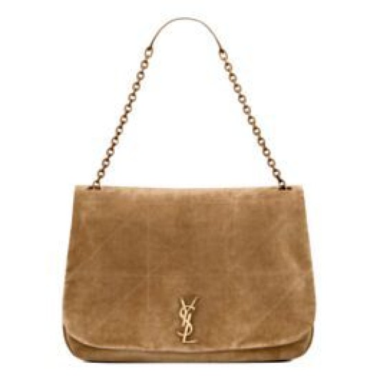 YSL Saint Laurent Grande Jamie 4.3 In Pelle Scamosciata Fulvo