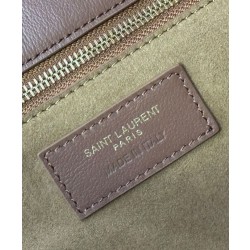 YSL Saint Laurent Le 5 A 7 Bea In Pelle Scamosciata Fulvo