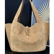 YSL Saint Laurent Le 5 A 7 Bea In Pelle Scamosciata Fulvo