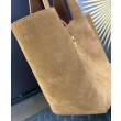 YSL Saint Laurent Le 5 A 7 Bea In Pelle Scamosciata Fulvo