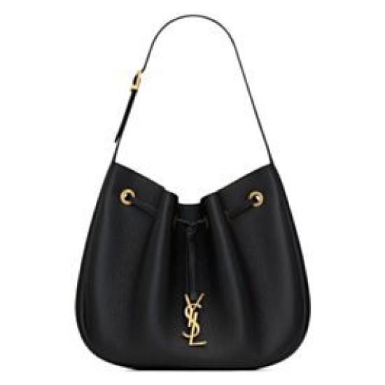 YSL Saint Laurent Paris Vii Piccola Hobo Granata Nero