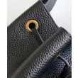 YSL Saint Laurent Paris Vii Piccola Hobo Granata Nero