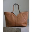 YSL Saint Laurent Y Borsa Tote in Pelle Caffè