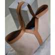 YSL Saint Laurent Y Borse Replica Alta Qualità Tote in Pelle e Tela Caffè