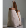 YSL Saint Laurent Y Borse Replica Alta Qualità Tote in Pelle e Tela Caffè