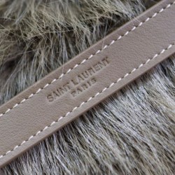 Qualità Specchio Replica Imitazioni borse griffate a tracolla oversize YSL Saint Laurent Niki in montone marrone Riproduzione Fedele Imitazioni borse griffate a tracolla oversize YSL Saint Laurent Niki in montone marrone imitazioni