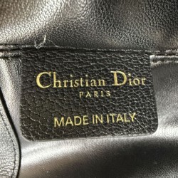 Replica Borsa Dior Toujours Media/Grande pelle di vitello Macrocannage nera Imitazioni Replica qualità specchio Borsa Dior Toujours Media/Grande pelle di vitello Macrocannage nera
