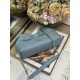 Replica qualità specchio Borsa Dior Bow con fiocco blu e metallo finitura oro