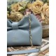 Replica qualità specchio Borsa Dior Bow con fiocco blu e metallo finitura oro