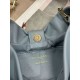 Replica qualità specchio Borsa Dior Bow con fiocco blu e metallo finitura oro