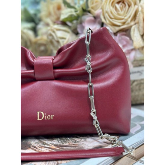 Replica Qualità superiore replica Dior Bow con fiocco chiaretto e metallo finitura oro Imitazioni Replica qualità specchio Qualità superiore replica Dior Bow con fiocco chiaretto e metallo finitura oro