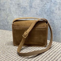 Replica Borsa a tracolla YSL Saint Laurent Niki Besace marrone scamosciato Imitazioni Replica qualità specchio Borsa a tracolla YSL Saint Laurent Niki Besace marrone scamosciato