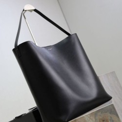 Replica qualità specchio Borsa hobo YSL Saint Laurent Bold pelle liscia Nero