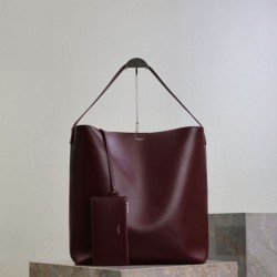 Replica qualità specchio Borse  Alta Qualità hobo YSL Saint Laurent Bold pelle liscia Marrone