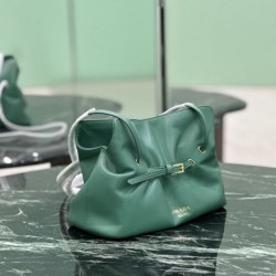 Replica Borsa 1:1 a spalla Prada Dada piccola in nappa verde Imitazioni Replica qualità specchio Borsa 1:1 a spalla Prada Dada piccola in nappa verde