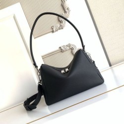 Replica qualità specchio Perfetta a spalla Fendi Lui media/grande 7VA667 Nero