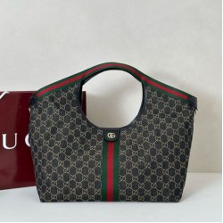 Replica qualità specchio Borsa tote grande Gucci Giglio 853971 bianco/nero