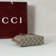 Replica Gucci 855491 GG Emblem mini borsa marrone Imitazioni Replica qualità specchio Gucci 855491 GG Emblem mini borsa marrone