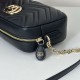 Replica Gucci 855273 GG Marmont borsa piccola per fotocamera nera Imitazioni Replica qualità specchio Gucci 855273 GG Marmont borsa piccola per fotocamera nera