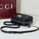 Replica Gucci 855273 GG Marmont borsa piccola per fotocamera nera Imitazioni Replica qualità specchio Gucci 855273 GG Marmont borsa piccola per fotocamera nera