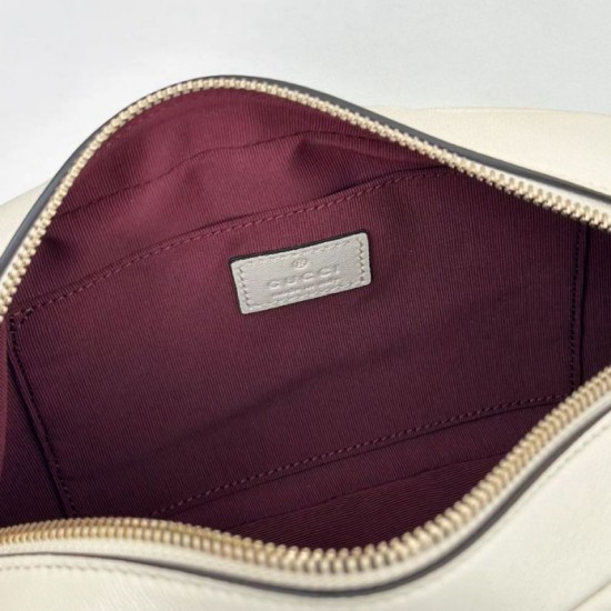 Replica Gucci 855273 GG Marmont borsa piccola per fotocamera bianco Imitazioni Replica qualità specchio Gucci 855273 GG Marmont borsa piccola per fotocamera bianco