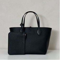 Replica qualità specchio Gucci 839112 Totissima borsa grande tote reversibile nero/marrone