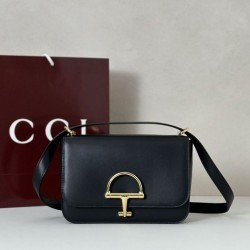 Borsa a tracolla piccola Siena Gucci 846705 Nero