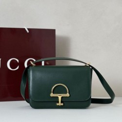 Replica qualità specchio Borsa a tracolla piccola Siena Gucci 846705 verde