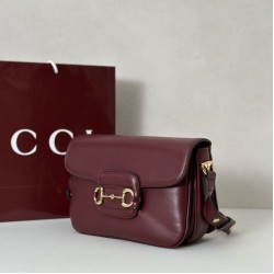 Borse Firmate Replica a tracolla piccola Gucci Horsebit 1955 Aura 847063 Borgogna Borse Firmate Replica a tracolla piccola Gucci Horsebit 1955 Aura 847063 Borgogna