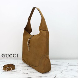 Replica Perfetta a tracolla Gucci Jackie Giorno 841542 camoscio marrone Imitazioni Replica qualità specchio Perfetta a tracolla Gucci Jackie Giorno 841542 camoscio marrone
