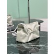 Borsa a spalla Prada Dada piccola in nappa beige