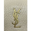 Borsa a spalla YSL Saint Laurent Niki Media/Grande pelle di agnello grana beige