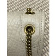 Borsa a spalla YSL Saint Laurent Niki Media/Grande pelle di agnello grana beige