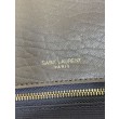 Borsa a spalla YSL Saint Laurent Niki Media/Grande pelle di agnello grana caffè leggero