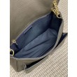 Borsa a spalla YSL Saint Laurent Niki Media/Grande pelle di agnello grana caffè leggero