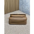 Qualità superiore replica a spalla YSL Saint Laurent Niki Media/Grande pelle di agnello grana marrone