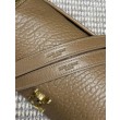 Qualità superiore replica a spalla YSL Saint Laurent Niki Media/Grande pelle di agnello grana marrone