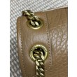 Qualità superiore replica a spalla YSL Saint Laurent Niki Media/Grande pelle di agnello grana marrone