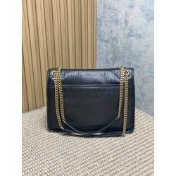 Imitazioni borse griffate a spalla YSL Saint Laurent Niki Media/Grande pelle di agnello grana nero