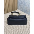Imitazioni borse griffate a spalla YSL Saint Laurent Niki Media/Grande pelle di agnello grana nero