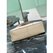 Borsa a tracolla grande Prada Aimée 1BC280 pelle di cervo beige