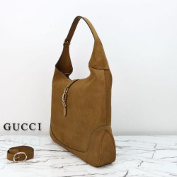 Replica Perfetta a tracolla Gucci Jackie Giorno 841542 camoscio marrone