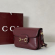 Borse Firmate Replica a tracolla piccola Gucci Horsebit 1955 Aura 847063 Borgogna Borse Firmate Replica a tracolla piccola Gucci Horsebit 1955 Aura 847063 Borgogna