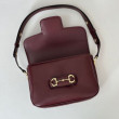 Borse Firmate Replica a tracolla piccola Gucci Horsebit 1955 Aura 847063 Borgogna Borse Firmate Replica a tracolla piccola Gucci Horsebit 1955 Aura 847063 Borgogna