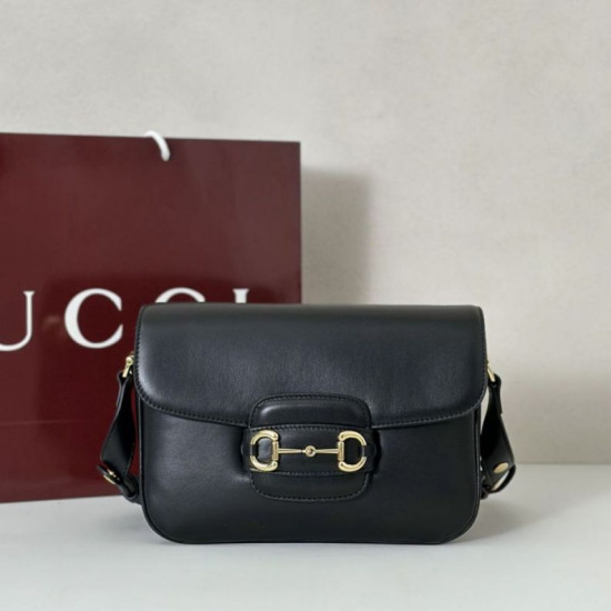 Borsa a tracolla piccola Gucci Horsebit 1955 Aura 847063 Nero Borsa a tracolla piccola Gucci Horsebit 1955 Aura 847063 Nero