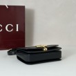 Borsa a tracolla piccola Siena Gucci 846705 Nero