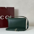 Borsa a tracolla piccola Siena Gucci 846705 verde